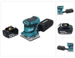 Makita DBO 482 M1 Akku Schwingschleifer 18 V 112 x 102 mm + 1x Akku 4,0 Ah - ohne