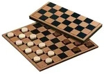 3144 - Dame, Set, Brettspiel aus Holz, 1-2 Spieler, ab 8 Jahre