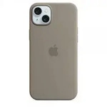 Apple Silicon Case MagSafe Backcover Apple iPhone 15 Plus Tonbraun Induktives Laden,