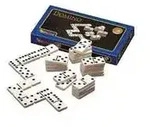 3622 - Domino, Doppel 6, Brettspiel aus Holz, 1-2 Spieler, ab 8 Jahren