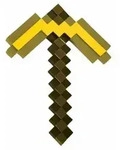 JAKKS PACIFIC - Minecraft Spitzhacke -Gold - Kunststoff - 50 cm