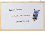 Franken Whiteboard CC-MM8012E magnethaftend Holzrahmen 120x80cm