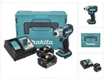 "Makita DTS 141 RGJ Akku Impulsschrauber 18 V 40 Nm 1/4" Brushless + 2x Akku...