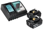 "Makita DTS 141 RT Akku Impulsschrauber 18 V 40 Nm 1/4" Brushless + 2x Akku 5,0...