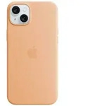 Apple Silicon Case MagSafe Backcover Apple iPhone 15 Plus Sorbet Orange Induktives