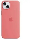 Apple Silicon Case MagSafe Backcover Apple iPhone 15 Plus Guave Induktives Laden,