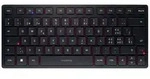 CHERRY KW 9200 MINI Tastatur Schweiz, QWERTZ Schwarz Abnehmbares Kabel