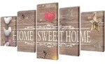Bilder Dekoration Set Home Sweet Home 100 x 50 cm