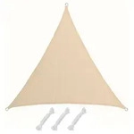 UV Sonnensegel 2x2x2 HDPE Dreieck Sonnenschutz &Uuml;berdachung Balkon Garten Beige