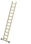 Stufen-Anlegeleiter Holz mit Traverse 12 Stufen