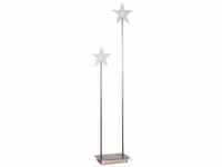 StarTrading LED-Standleuchte mit Stern "Karla " - 2 warmweiße LEDs - H: 72cm,...