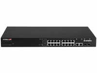 Edimax GS-5216PLC, Edimax VLAN 18-Port Gigabit PoE+ Web Smart Switch mit 2...