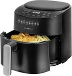 Emerio AF-129369, Emerio Hei&szlig;luftfritteuse, Smart Fryer, 4,5L,schwarz,Cool t