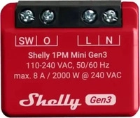 Shelly Shelly_Plus_1PM_Mini_G3, Shelly Relais "Plus 1PM Mini Gen. 3" WLAN BT