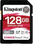 Kingston SDR2V6/128GB, 128GB Kingston Canvas React Plus for Full HD/4K