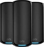 Netgear RBE973SB-100EUS, NETGEAR ORBI 970 MESH-WIFI-7-SET OF 3 QUAD-BAND-MESH BLACK