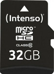 Intenso 3413480, 32 GB Intenso Value microSDHC Class 10 Bulk inkl. Adapter auf SD
