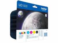 Brother LC-1000VALBPDR, Brother Tinte LC1000 Value Pack LC-1000VALBPDR schwarz, cyan,