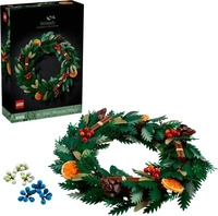 LEGO 10340, LEGO Botanicals 10340 Weihnachtskranz, Winterdeko zum Aufh&auml;ngen,