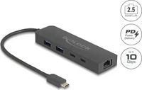 Delock 64110, Delock 10 Gbps USB Hub mit 2,5 Gigabit LAN Port und PD 85 W