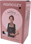 Momcozy BC001-BL12NB-A, Momcozy Babytrage aus Baumwolle - Schwarz