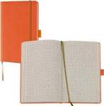 Lediberg Q22 25-452, Lediberg Notizbuch Tucson ca. DIN A6 kariert, orange...
