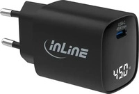 InLine 31551, InLine USB PD Netzteil, GaN Ladeger&auml;t, 1-Port, USB-C, 45W, mit Display