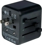 Verbatim 49544, Verbatim Universal Reiseadapter UTA-02 mit 1xUSB-A, 1xUSB-C retail