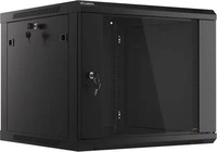 Lanberg WF01-6609-10B, Lanberg Rack Wandschrank 19" 9U/600X600 Metallt&uuml;r...