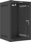 Lanberg WF10-2309-10B, Lanberg Rack Wandschrank 10" 9U/280X310 Glast&uuml;r schwarz