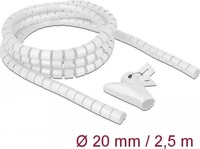 Delock 18840, Delock Spiralschlauch mit Einziehwerkzeug 2,5 m x 20 mm wei&szlig;