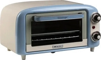 Ariete 3919BL, Ariete Mini-Backofen Vintage Blue (wei&szlig;/hellblau, 800 Watt, 10 Liter)