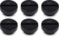 Alphacool 17622, Alphacool Eiszapfen Verschlussschraube G1/4 - 6pcs Set Deep Black