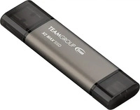 TeamGroup TX2MAX32TBT01, 2TB TeamGroup X2 MAX (titan/schwarz, USB-A, USB-C)