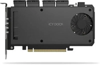 Icy Dock MB204MP-B, ICY Dock Adapter 4 x M.2 NVMe SSD Mobile Rack Adapter Card fo
