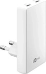 goobay 75726, Goobay USB-C PD GaN 90&deg; Dual-Schnelladeger&auml;t 65 W (wei&szlig;, 65...