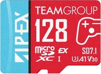 TeamGroup TAPMSDE128GIV30A102, 128GB TeamGroup APEX SD7.1 SDXC (rot/blau,...