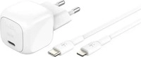 Belkin WCA008KQ1MWH-B5, Belkin Boostcharge 30W USB-C/Lightning Charger with PD and