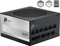 MSI 306-7ZPLY11-HD8, 850 Watt MSI PRO A850PL PCIE5 Modular 80+ Platinum