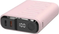 Realpower 458441, 10.000 mAh Realpower PB-10000C PD+ mit 3xType-C,Rose