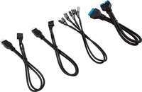 Corsair CC-8900244, Corsair Premium Sleeved Frontpanel Kabel Verl&auml;ngerungskit,
