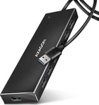 Axagon HUE-F7A, Axagon HUE-F7A USB-Hub, 7x USB 3.2 Gen 1, externe Stromversorgung -