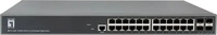 LevelOne GTL-2885, LevelOne Switch 24xGE/4x10GSFP+ TURING 19" Managed L3