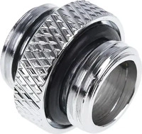 Alphacool 1013344, Alphacool Eiszapfen Doppelnippel G1/4 AG auf G1/4 AG, chrom