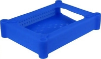Inter-Tech 88885385, Inter-Tech AC Schutzh&uuml;lle KP004 3,5" Silikon Blau