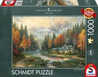 Schmidt 58784, Schmidt Spiele Thomas Kinkade Studios: Herbstabend am See (1000 Teile)