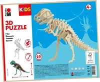 Marabu 0317000000021, Marabu KiDS T-Rex 3D-Puzzle, 29 (bemalbar) Teile
