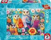 Schmidt 58058, Schmidt Spiele Eulen und Blumen (1000 Teile)
