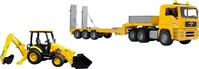 Bruder 01654, Bruder MAN TGA Tieflader mit JCB MIDI Baggerlader