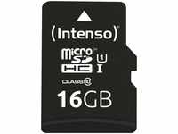 Intenso 3423470, 16 GB Intenso microSDHC UHS-I Retail inkl. Adapter auf SD, Art#